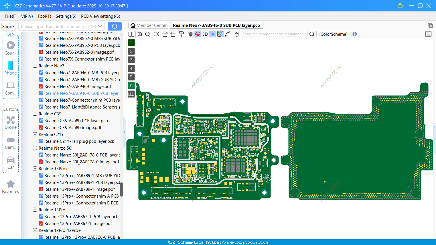 Realme Neo7-3AB946-0 SUB PCB Layer
